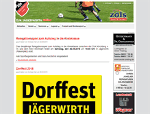 Tablet Screenshot of djk-jaegerwirth.de